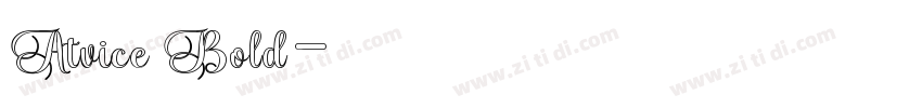 Atvice Bold字体转换
